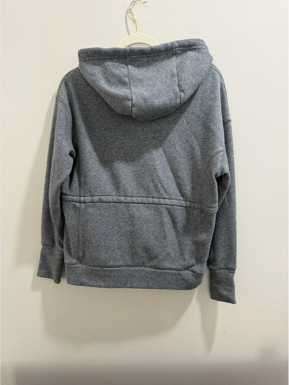 Fabletics Gray Full Zip Fleece Hoodie Women's XXS Hooded Pockets Cotton Poly
